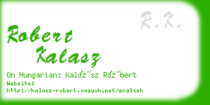 robert kalasz business card